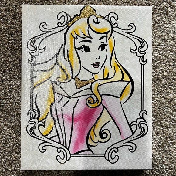 Disney Other - Disney’s 8x10 Canvas of Sleeping Beauty Princess “Aurora”